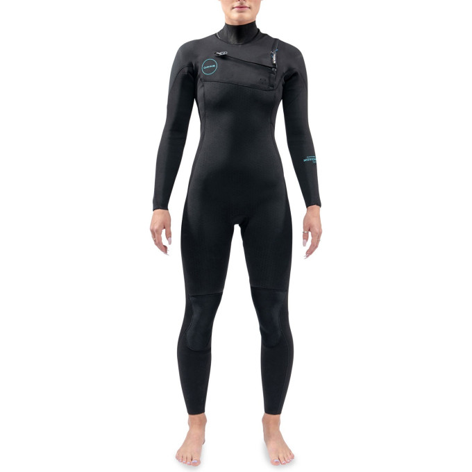 Гидрокостюм женский DAKINE WOMEN'S MISSION CHEST ZIP FULL SUIT 4/3mm Black Размер 10 DK22W43MZ (0604565596628)